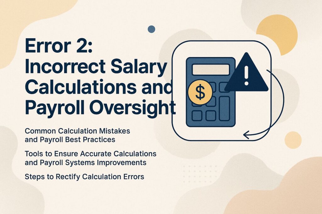 Error 2: Incorrect Salary Calculations and Payroll Oversight