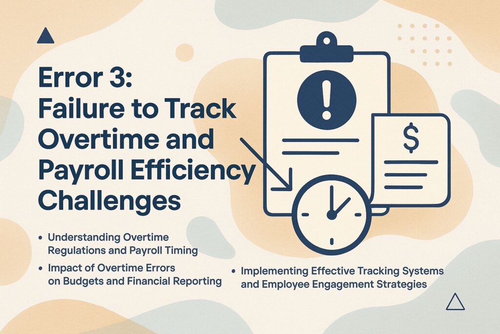 Error 3: Failure to Track Overtime and Payroll Efficiency Challenges