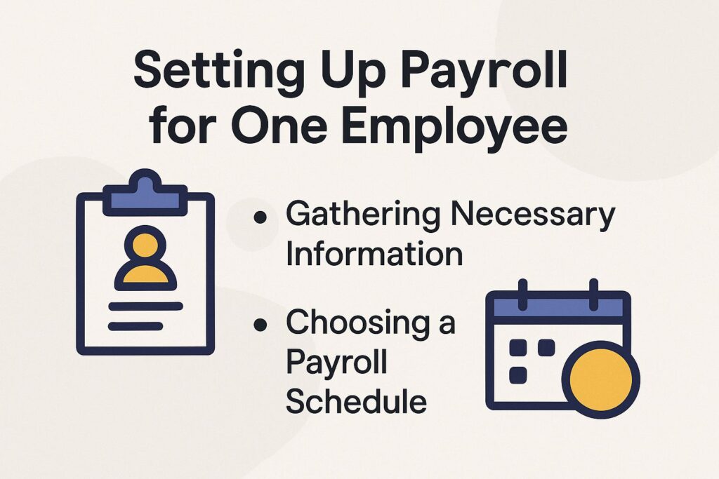 Setting Up Payroll for One Employee